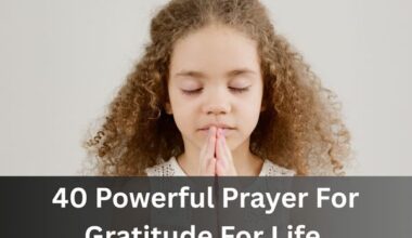 Prayer For Gratitude For Life