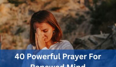 Prayer For Renewed Mind