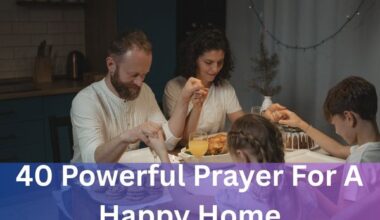 Prayer For A Happy Home