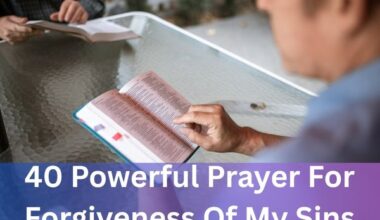 Prayer For Forgiveness Of My Sins