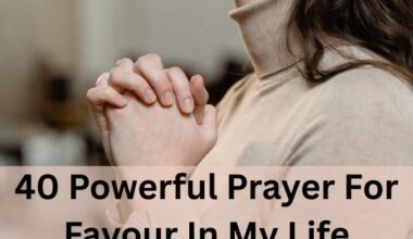 Prayer For Favour In My Life