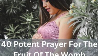 Prayer For The Fruit Of The Womb