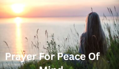 Prayer For Peace Of Mind