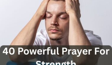 Prayer For Strength